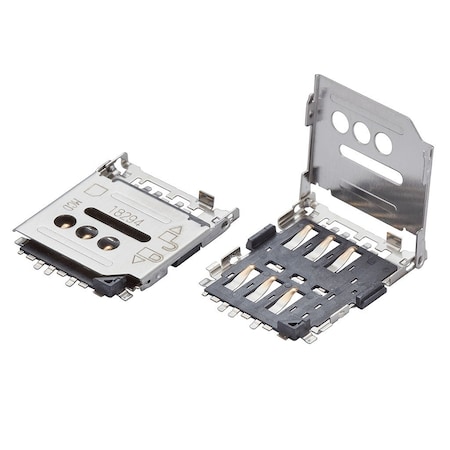 Molex Micro SIM 1.5mm Ht Hinged 6ckt 78800-0001-TR300